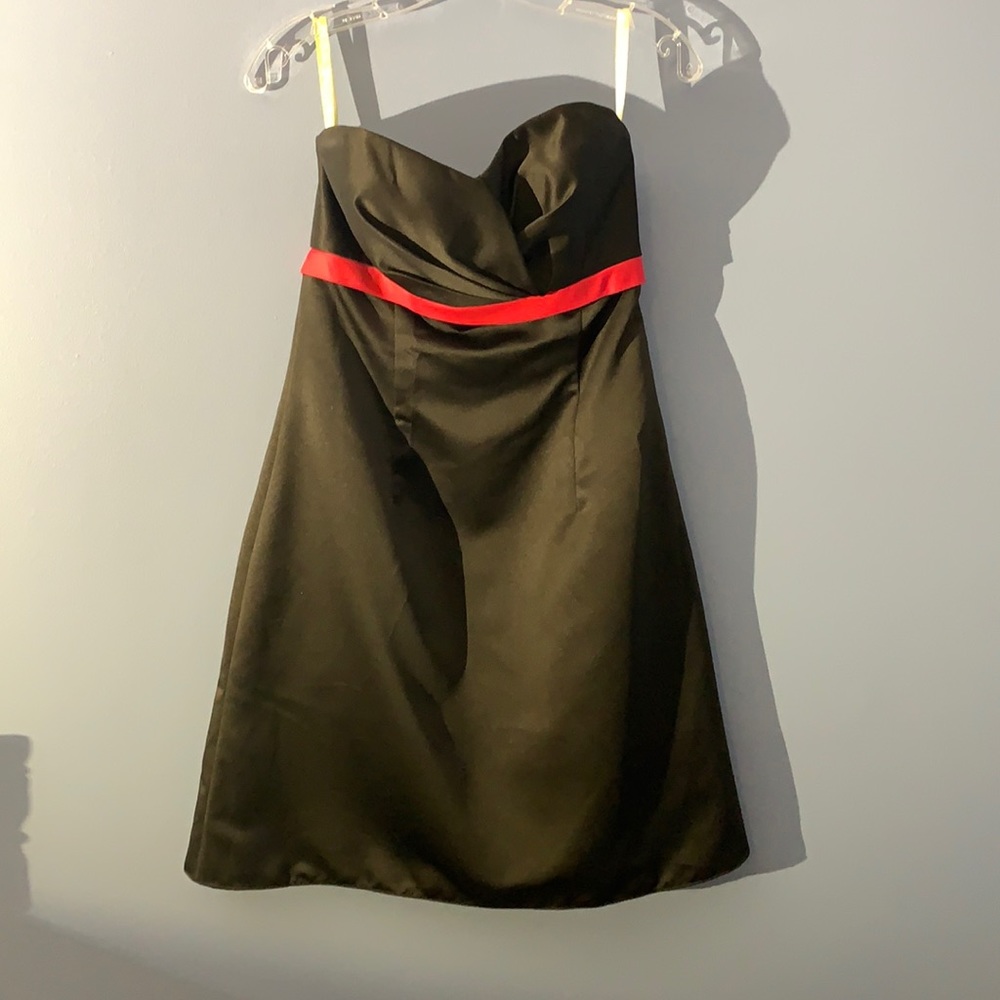 Black Staples A-Line Dress